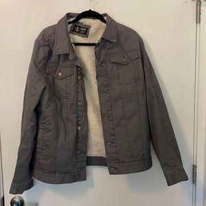 Men’s indigo star medium fleece lined coat